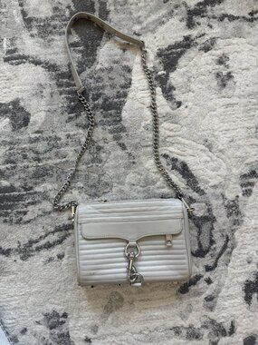 Rebecca Minkoff Mini MAC Grey Leather Crossbody Bag